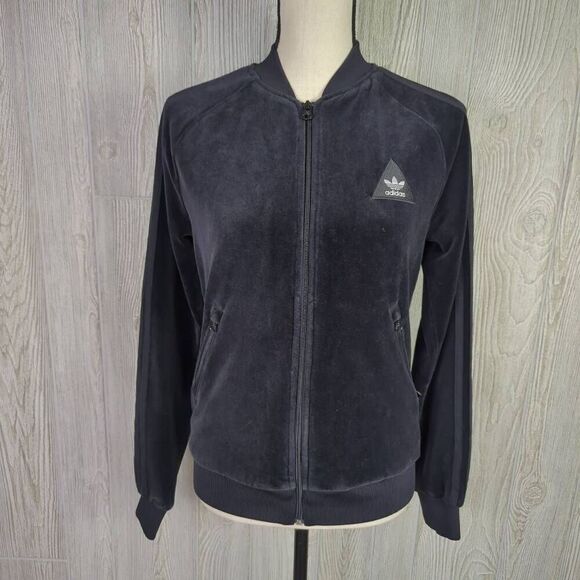 Adidas X Pharrell Williams HU Superstar Jacket Women’s S Velour Black Human Race - Picture 1 of 12